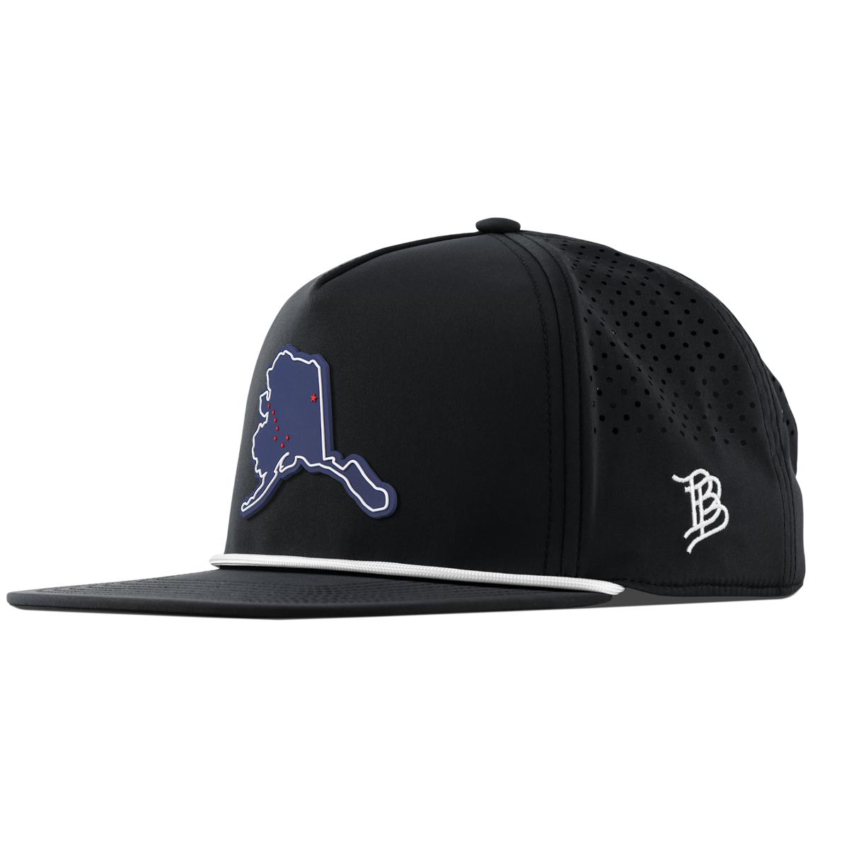 Alaska Patriot Series Flat 5 Panel Rope Black