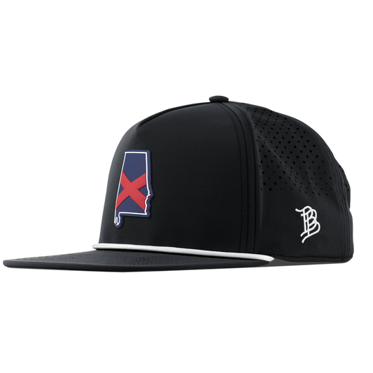 Alabama Patriot Series Flat 5 Panel Rope Black