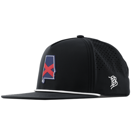 Alabama Patriot Series Flat 5 Panel Rope Black