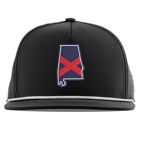 Alabama Patriot Series Flat 5 Panel Rope Black