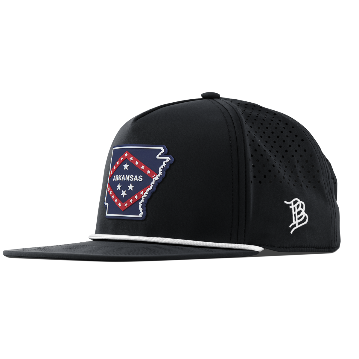 Arkansas Patriot Series Flat 5 Panel Rope Black