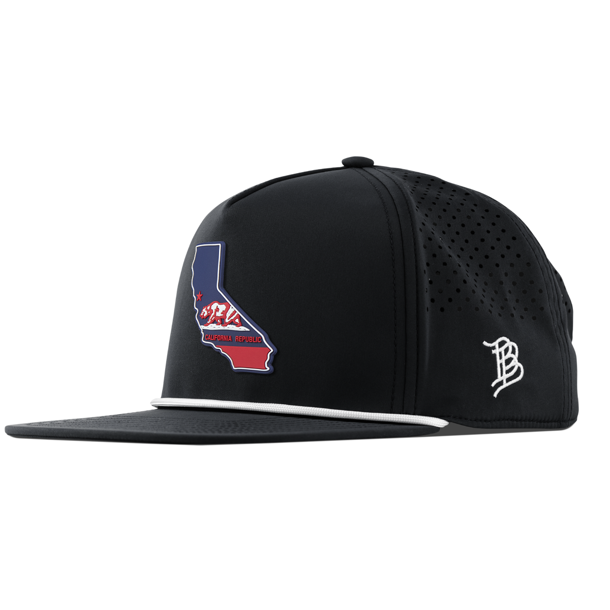 California Patriot Series Flat 5 Panel Rope Black