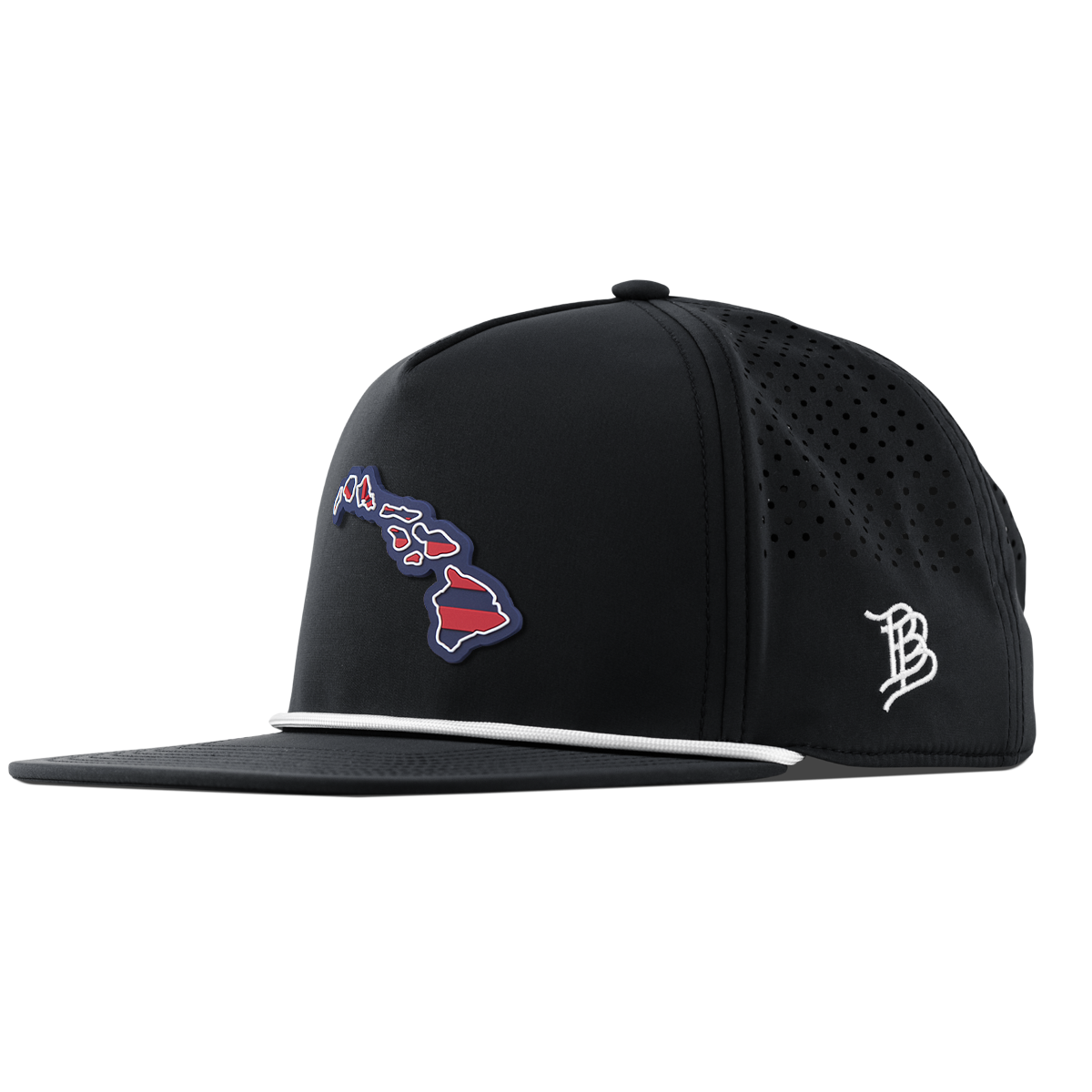 Hawaii Patriot Series Flat 5 Panel Rope Black