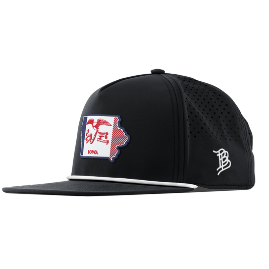 Iowa Patriot Series Flat 5 Panel Rope Black