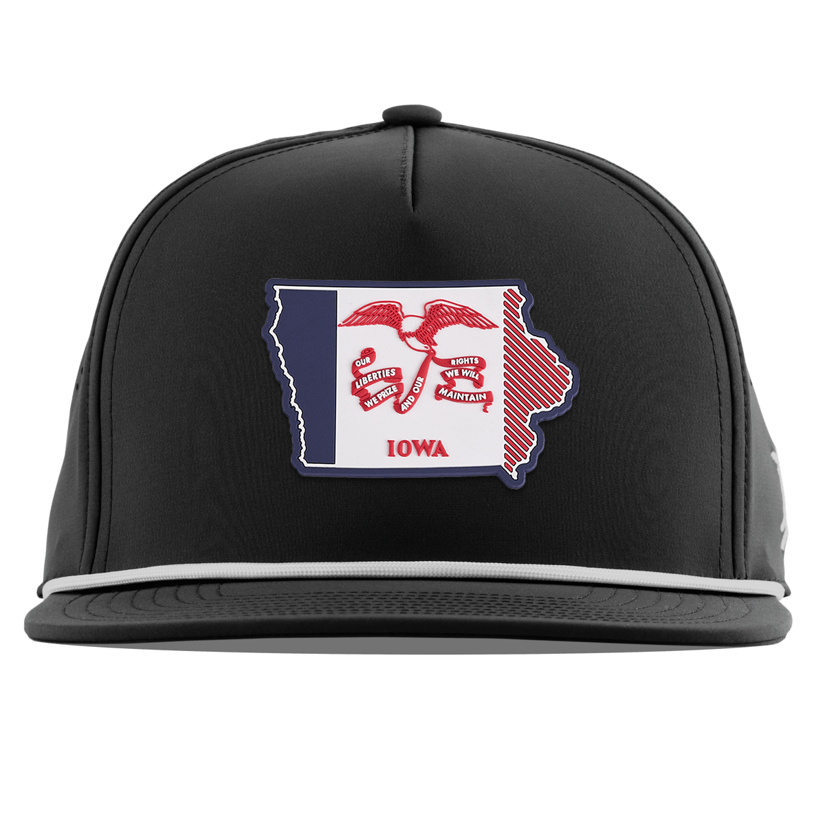 Iowa Patriot Series Flat 5 Panel Rope Black