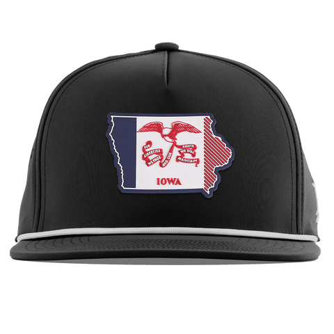 Iowa Patriot Series Flat 5 Panel Rope Black