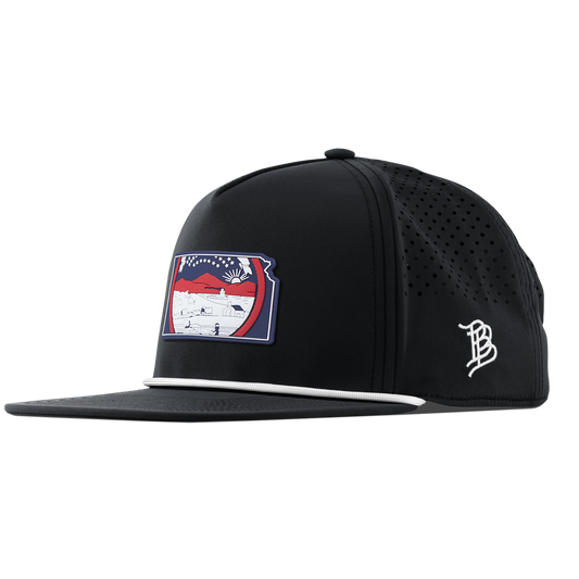 Kansas Patriot Series Flat 5 Panel Rope Black