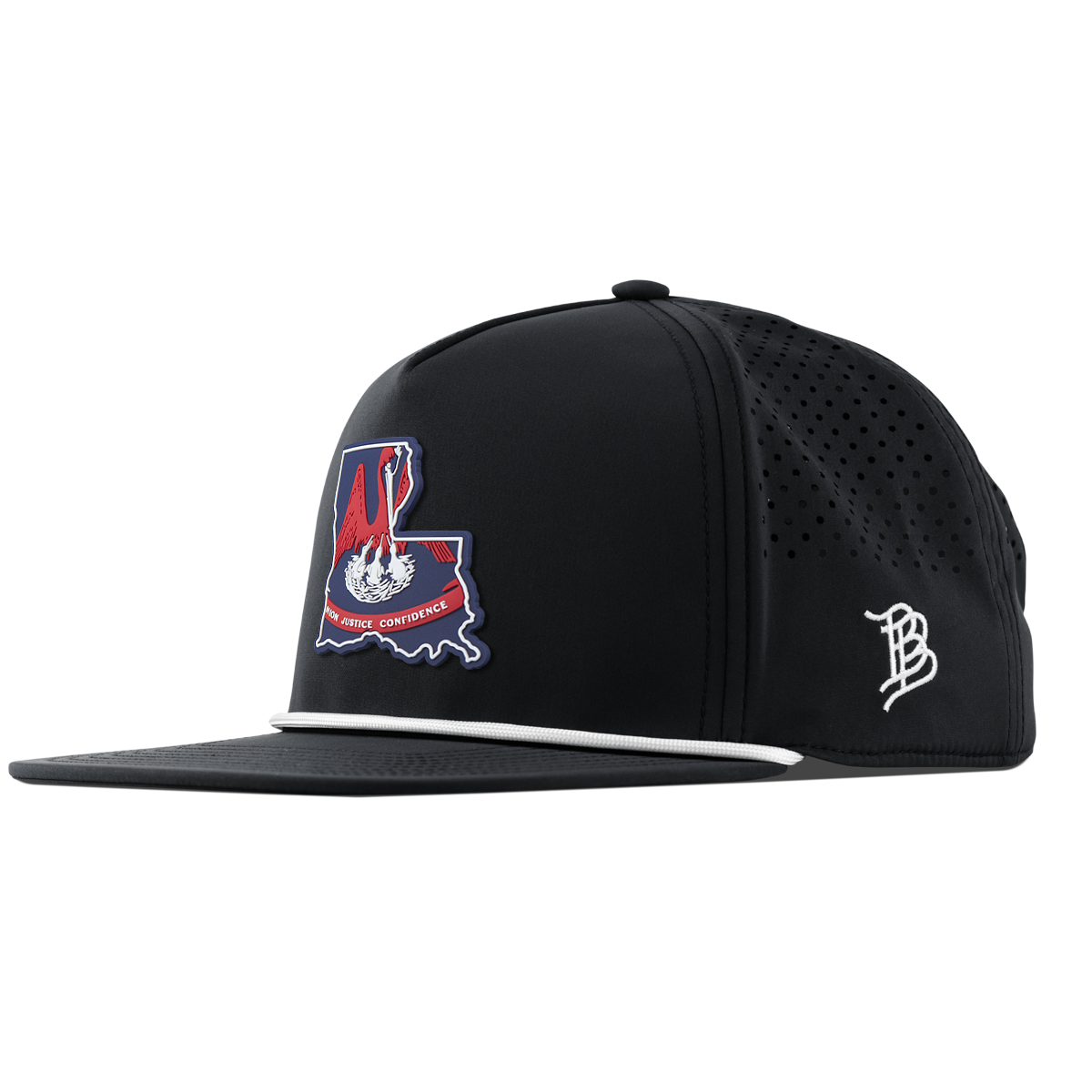 Louisiana Patriot Series Flat 5 Panel Rope Black