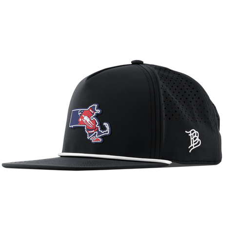 Massachusetts Patriot Series Flat 5 Panel Rope Black