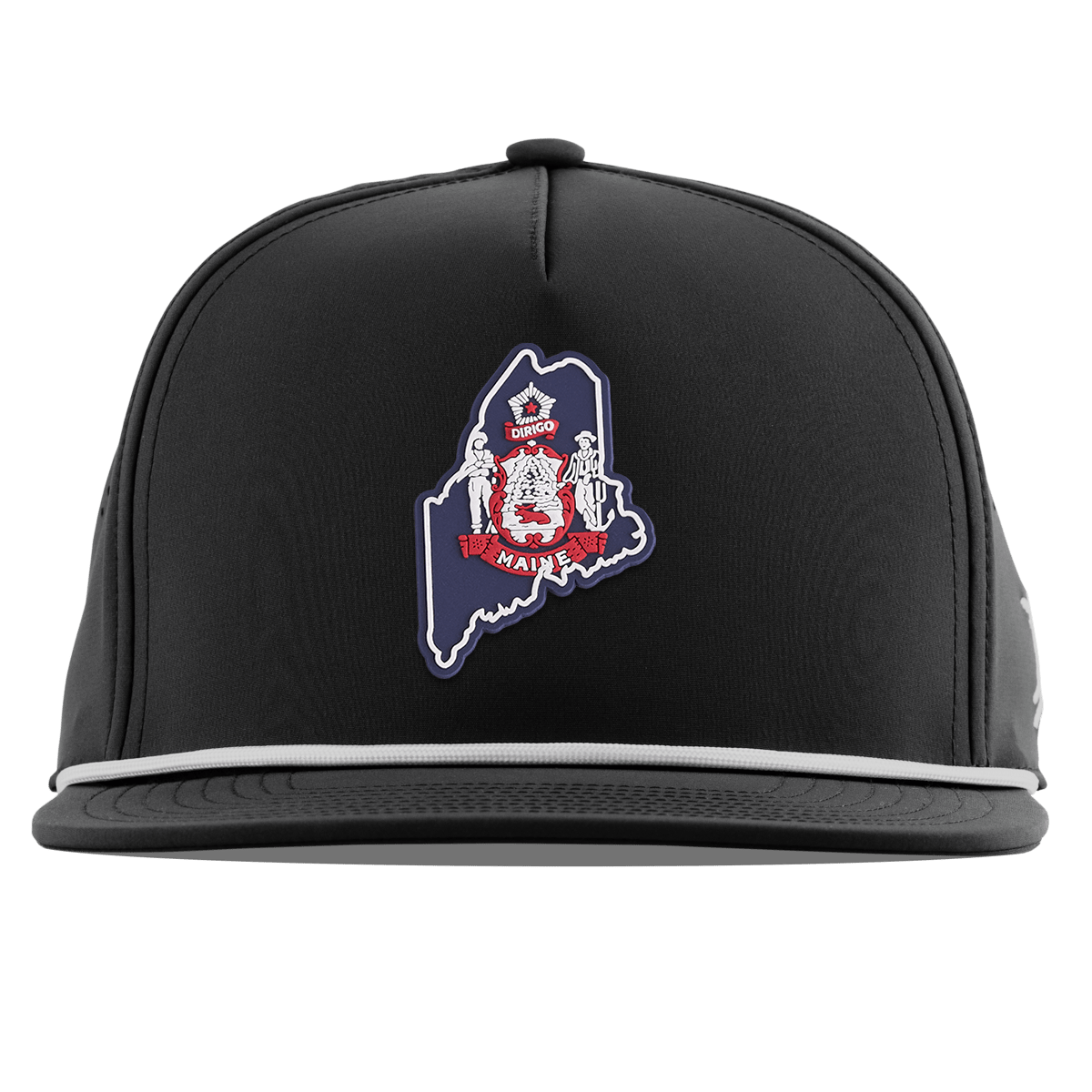 Maine Patriot Series Flat 5 Panel Rope Black