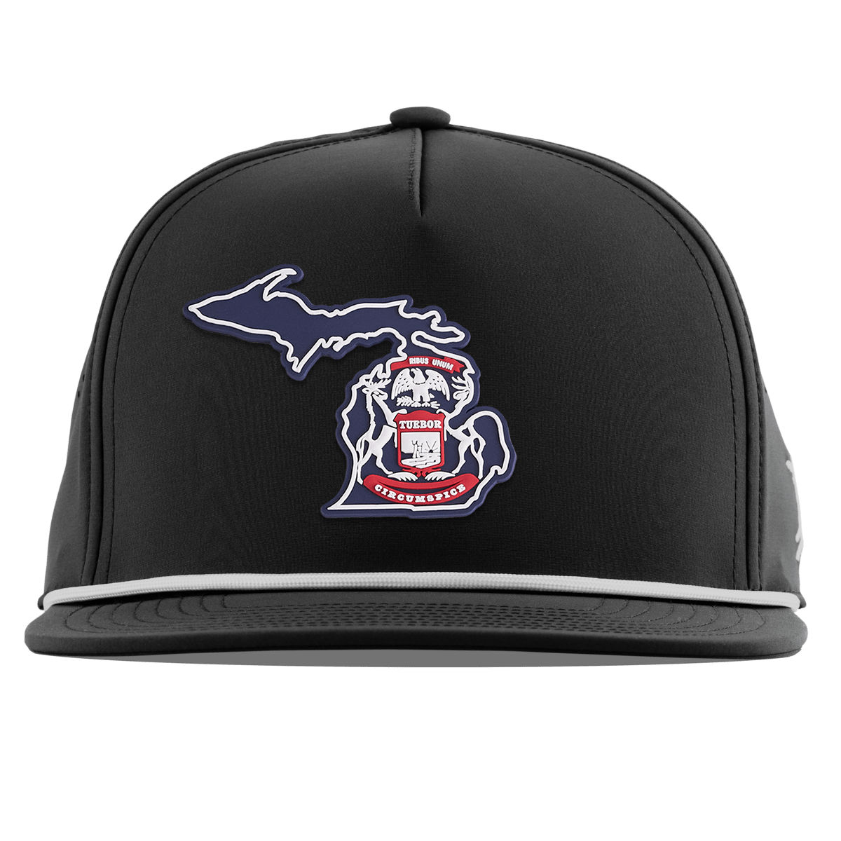 Michigan Patriot Series Flat 5 Panel Rope Black