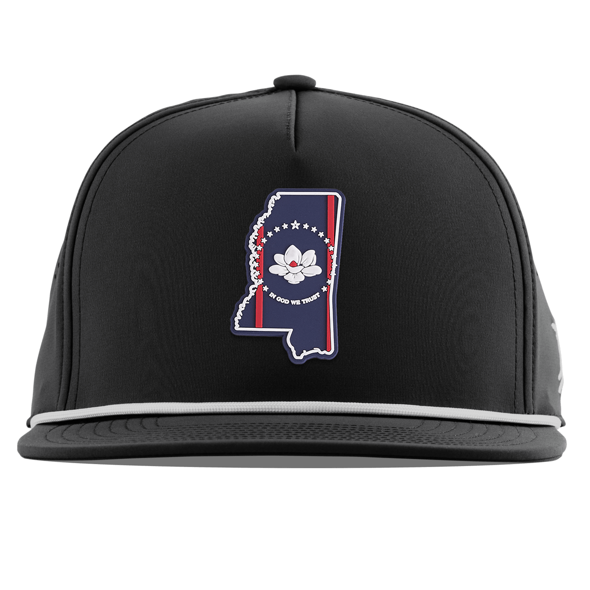 Mississippi Patriot Series Flat 5 Panel Rope Black