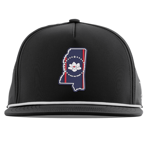 Mississippi Patriot Series Flat 5 Panel Rope Black