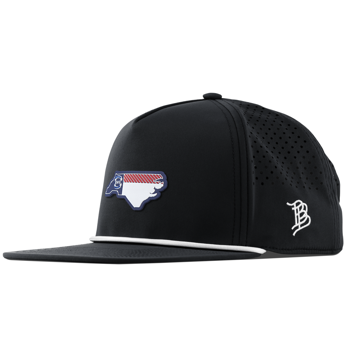 North Carolina Patriot Series Flat 5 Panel Rope Black
