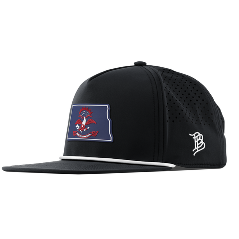 North Dakota Patriot Series Flat 5 Panel Rope Black