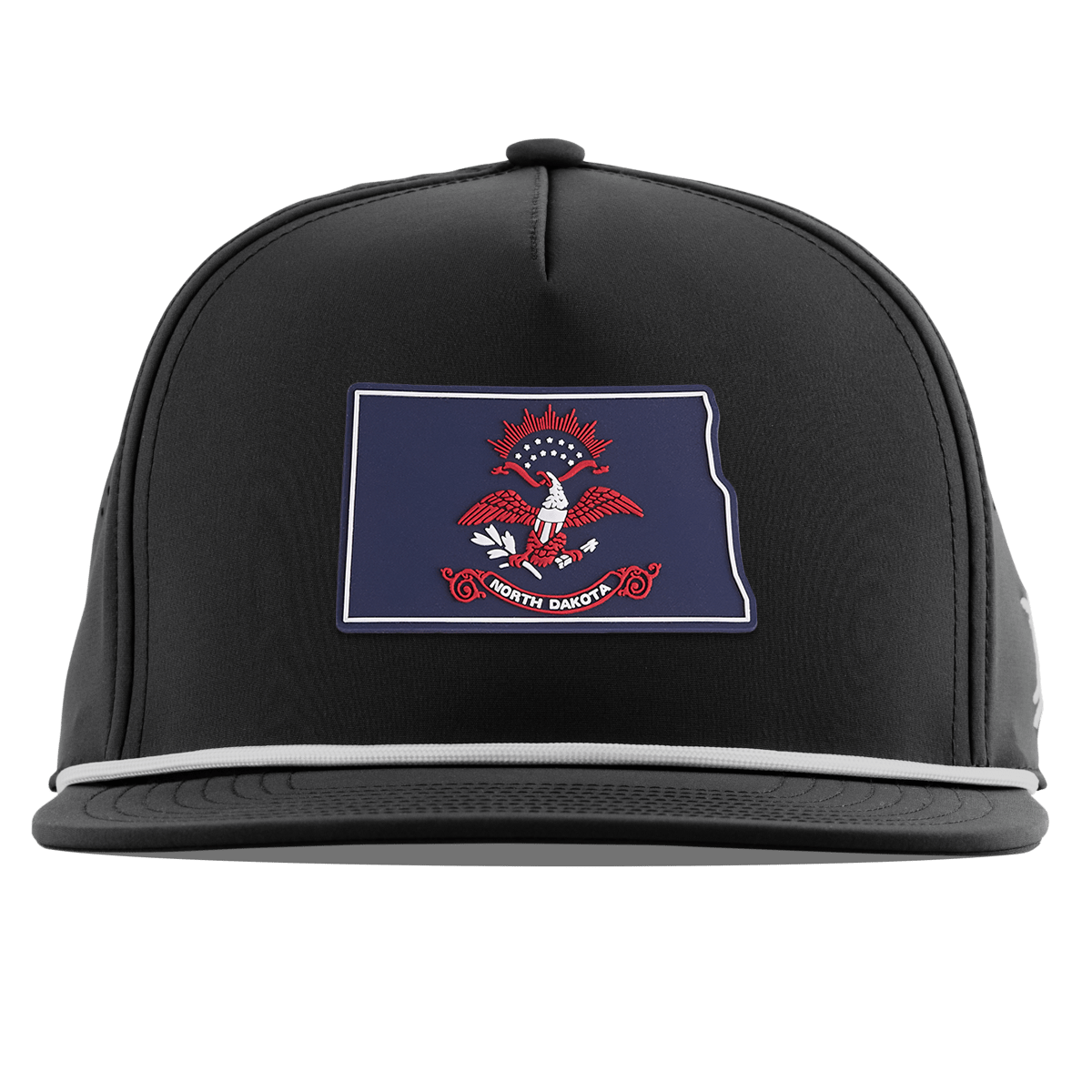 North Dakota Patriot Series Flat 5 Panel Rope Black