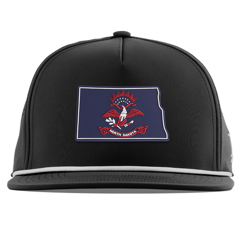 North Dakota Patriot Series Flat 5 Panel Rope Black