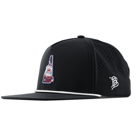 New Hampshire Patriot Series Flat 5 Panel Rope Black