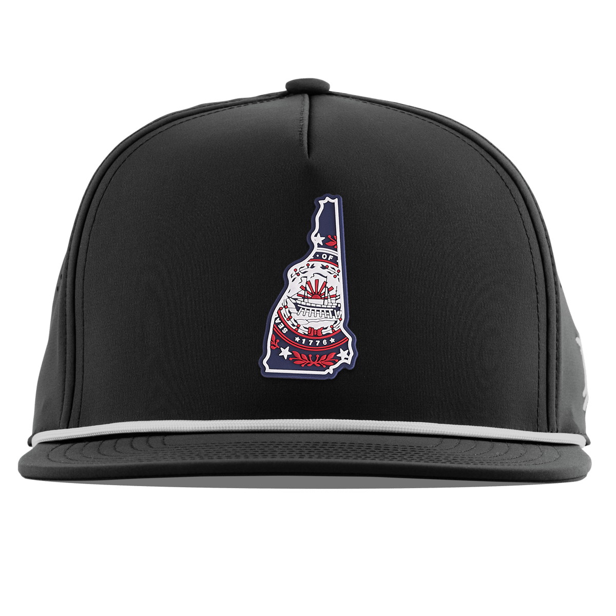 New Hampshire Patriot Series Flat 5 Panel Rope Black
