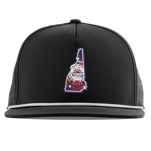 New Hampshire Patriot Series Flat 5 Panel Rope Black
