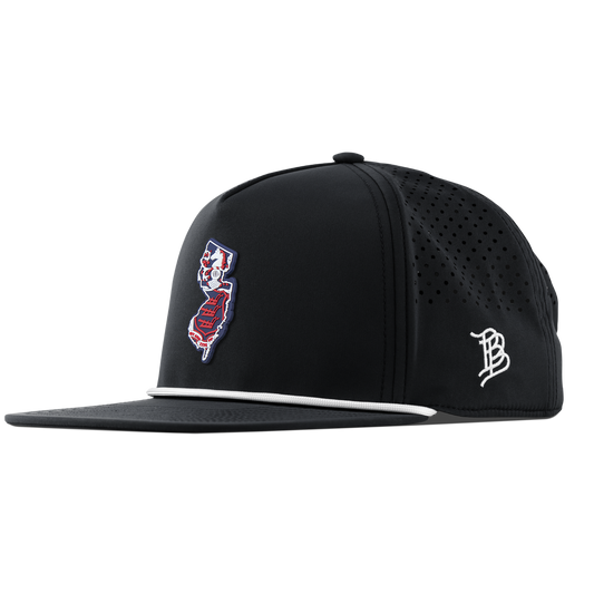 New Jersey Patriot Series Flat 5 Panel Rope Black