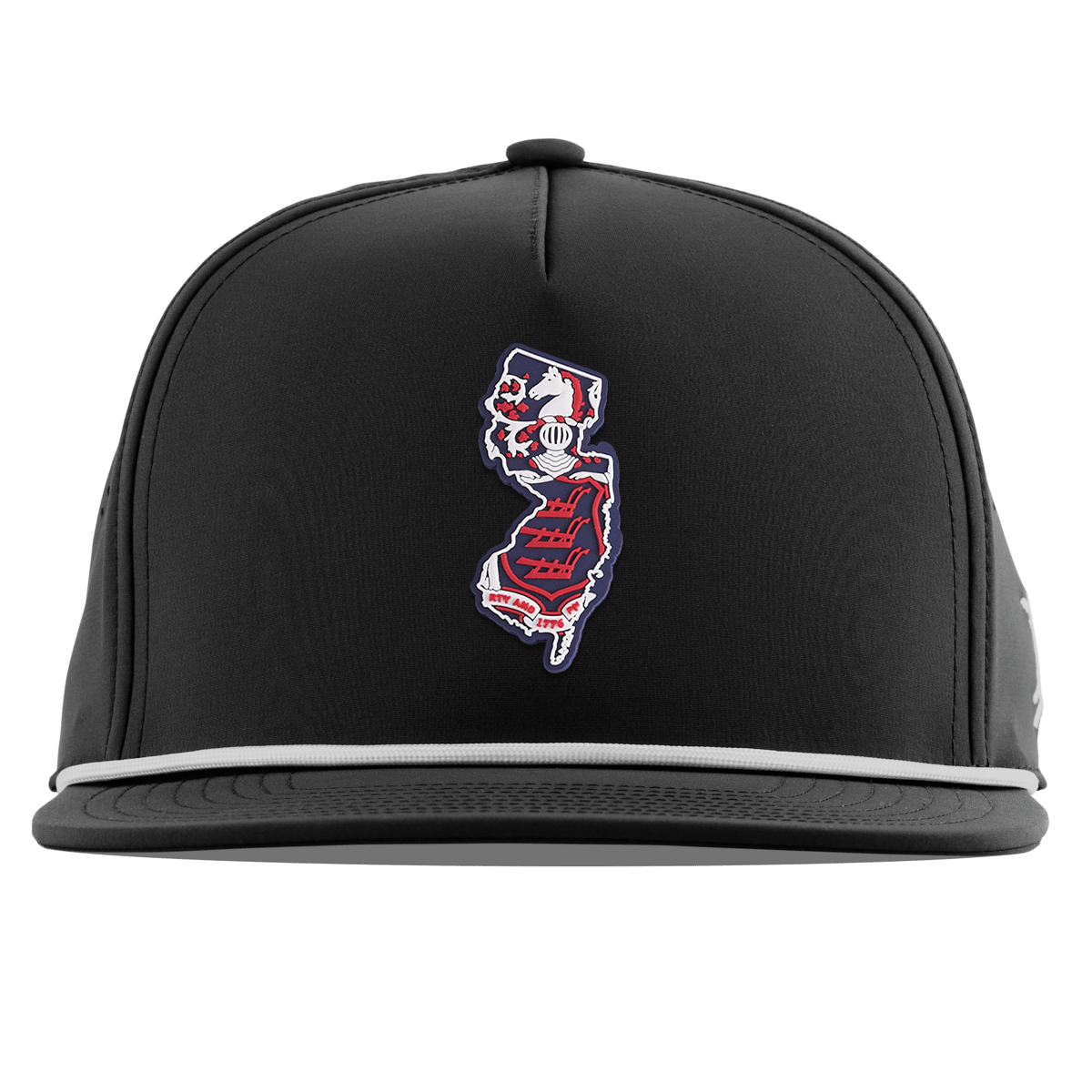 New Jersey Patriot Series Flat 5 Panel Rope Black