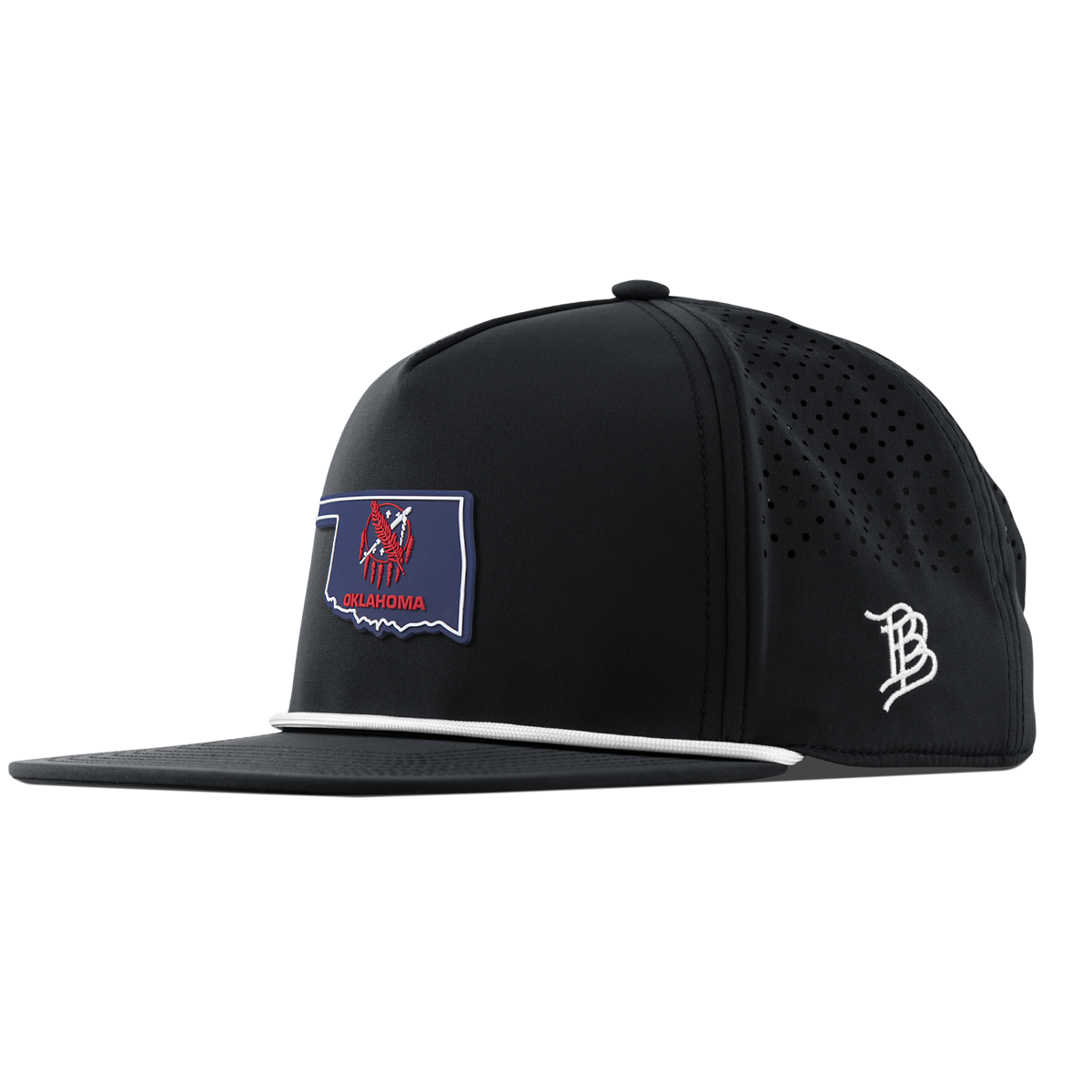 Oklahoma Patriot Series Flat 5 Panel Rope Black