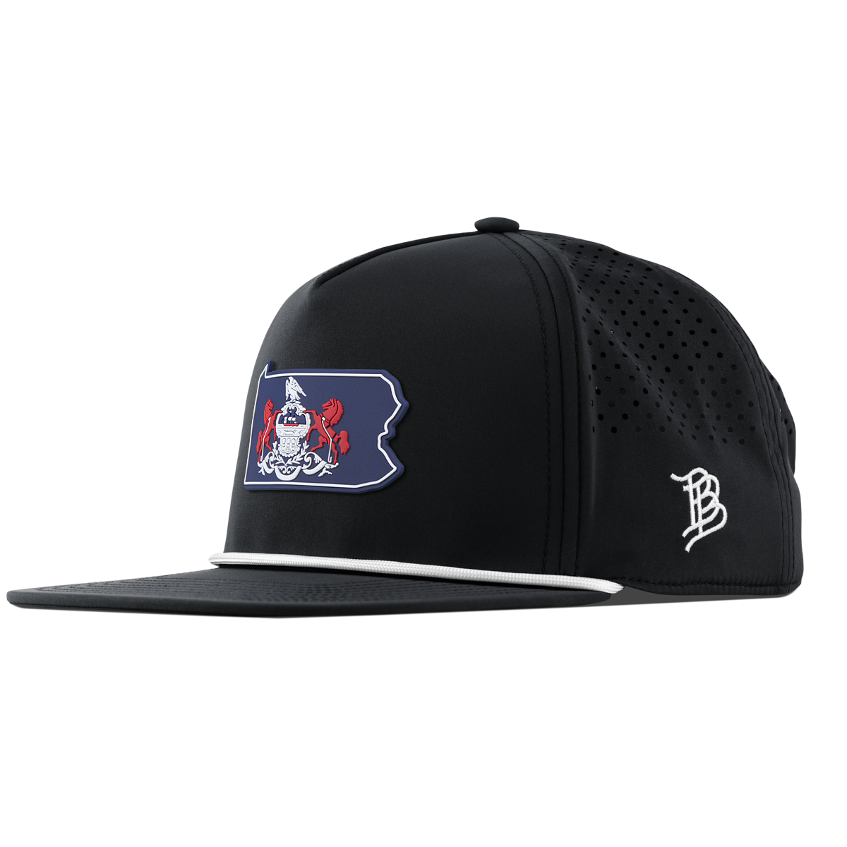 Pennsylvania Patriot Series Flat 5 Panel Rope Black