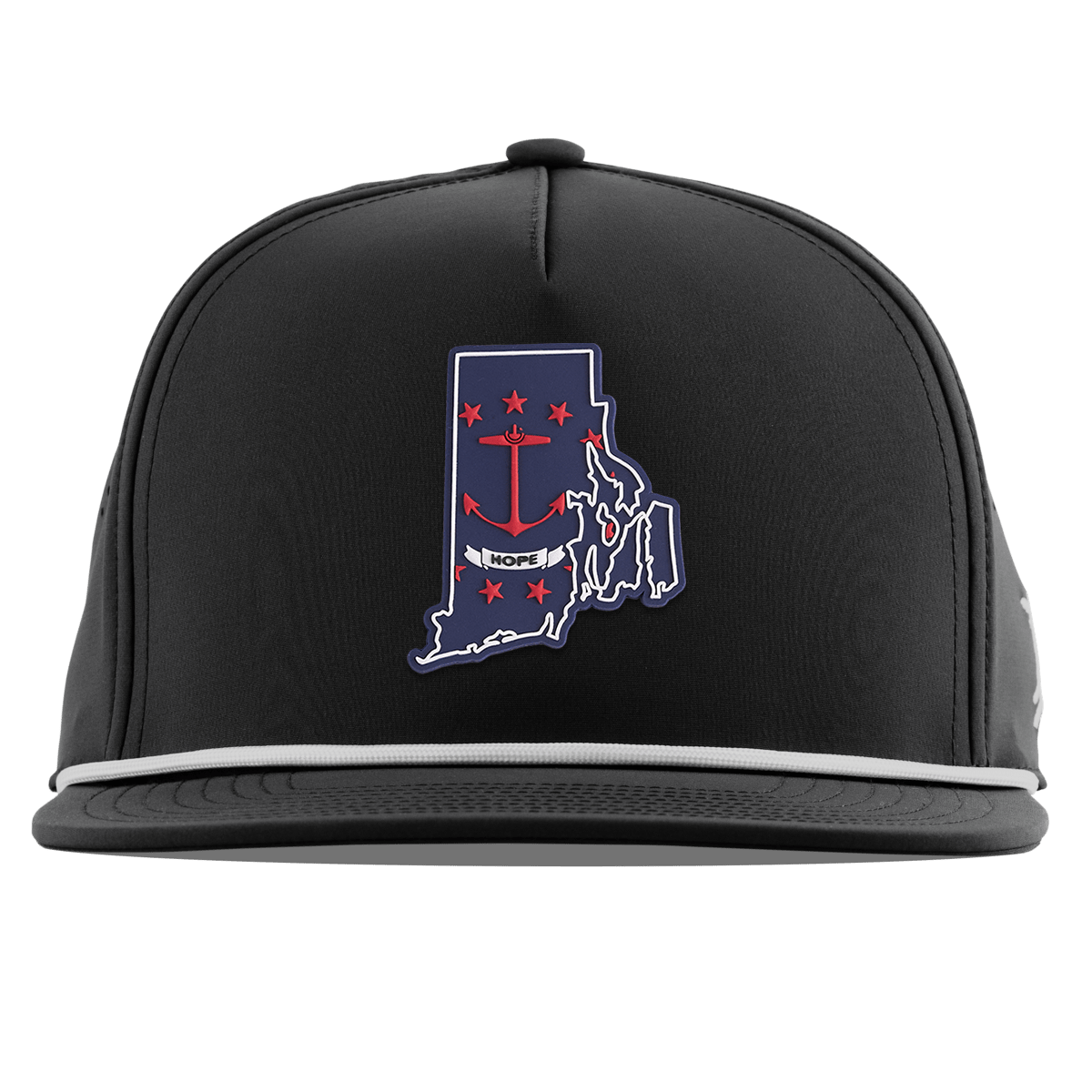 Rhode Island Patriot Series Flat 5 Panel Rope Black