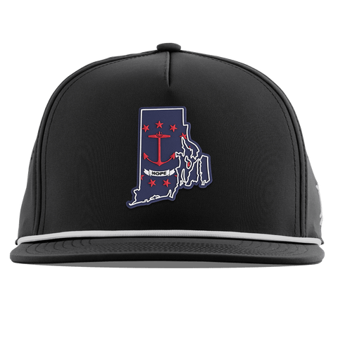 Rhode Island Patriot Series Flat 5 Panel Rope Black