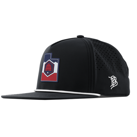 Utah Patriot Series Flat 5 Panel Rope Black