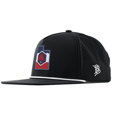 Utah Patriot Series Flat 5 Panel Rope Black
