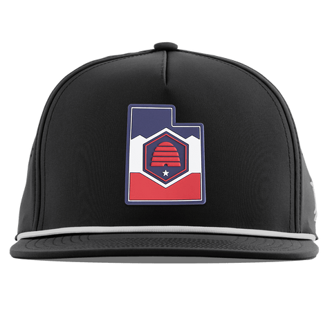 Utah Patriot Series Flat 5 Panel Rope Black