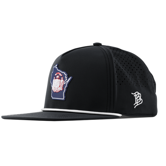 Wisconsin Patriot Series Flat 5 Panel Rope Black