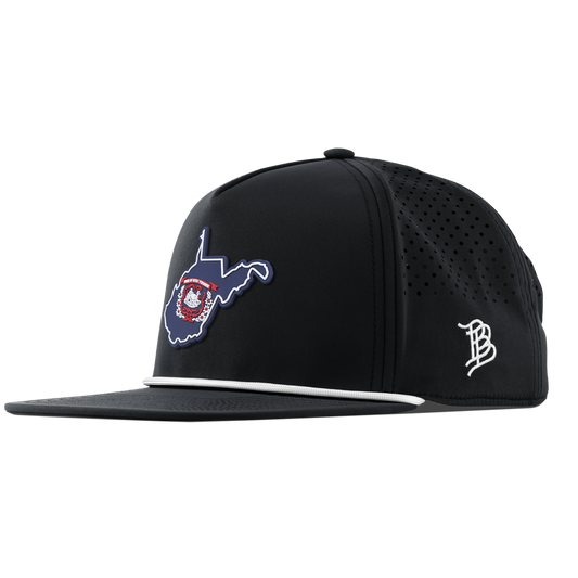 West Virginia Patriot Series Flat 5 Panel Rope Black