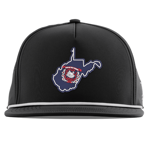 West Virginia Patriot Series Flat 5 Panel Rope Black