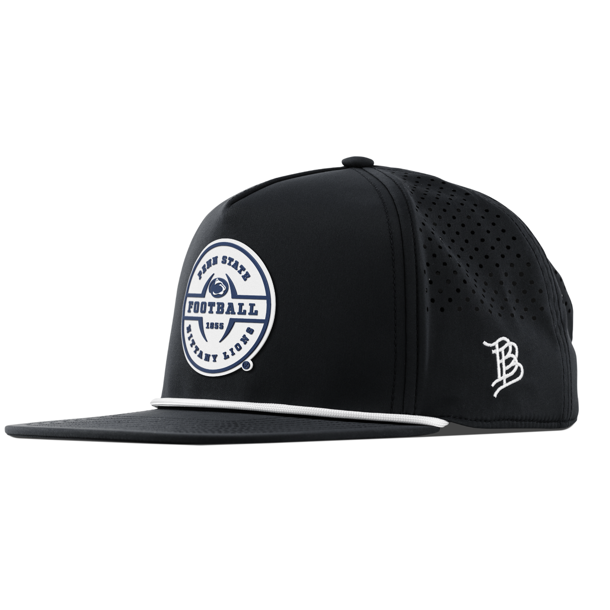 Penn State University "Penn State Football Legacy" Flat 5 Panel Rope Black