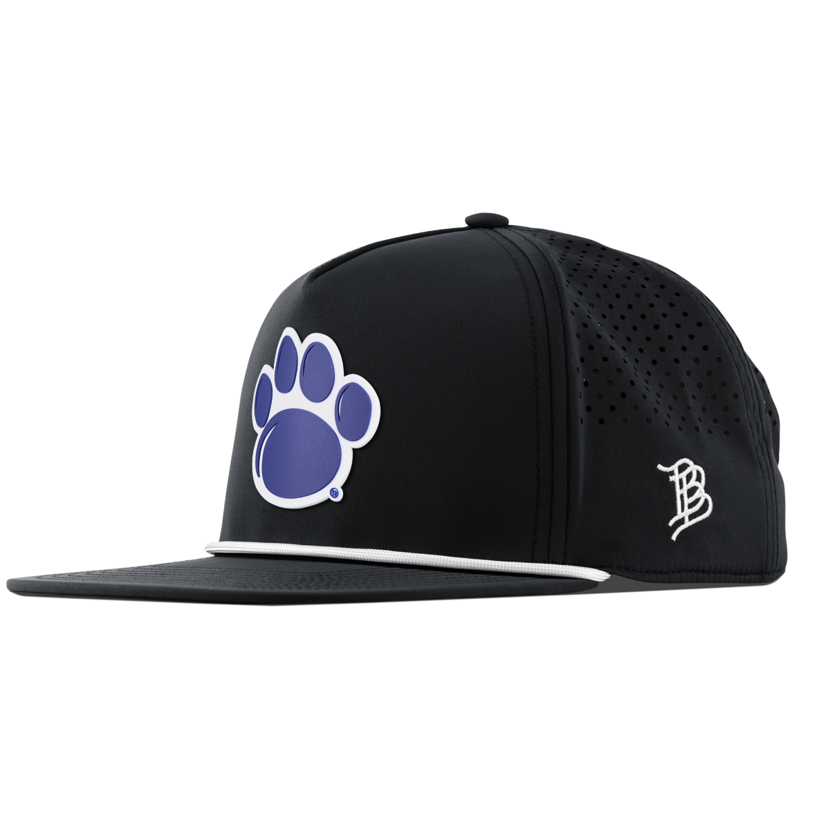 Pennsylvania State University "Penn State Paw" Flat 5 Panel Rope Black