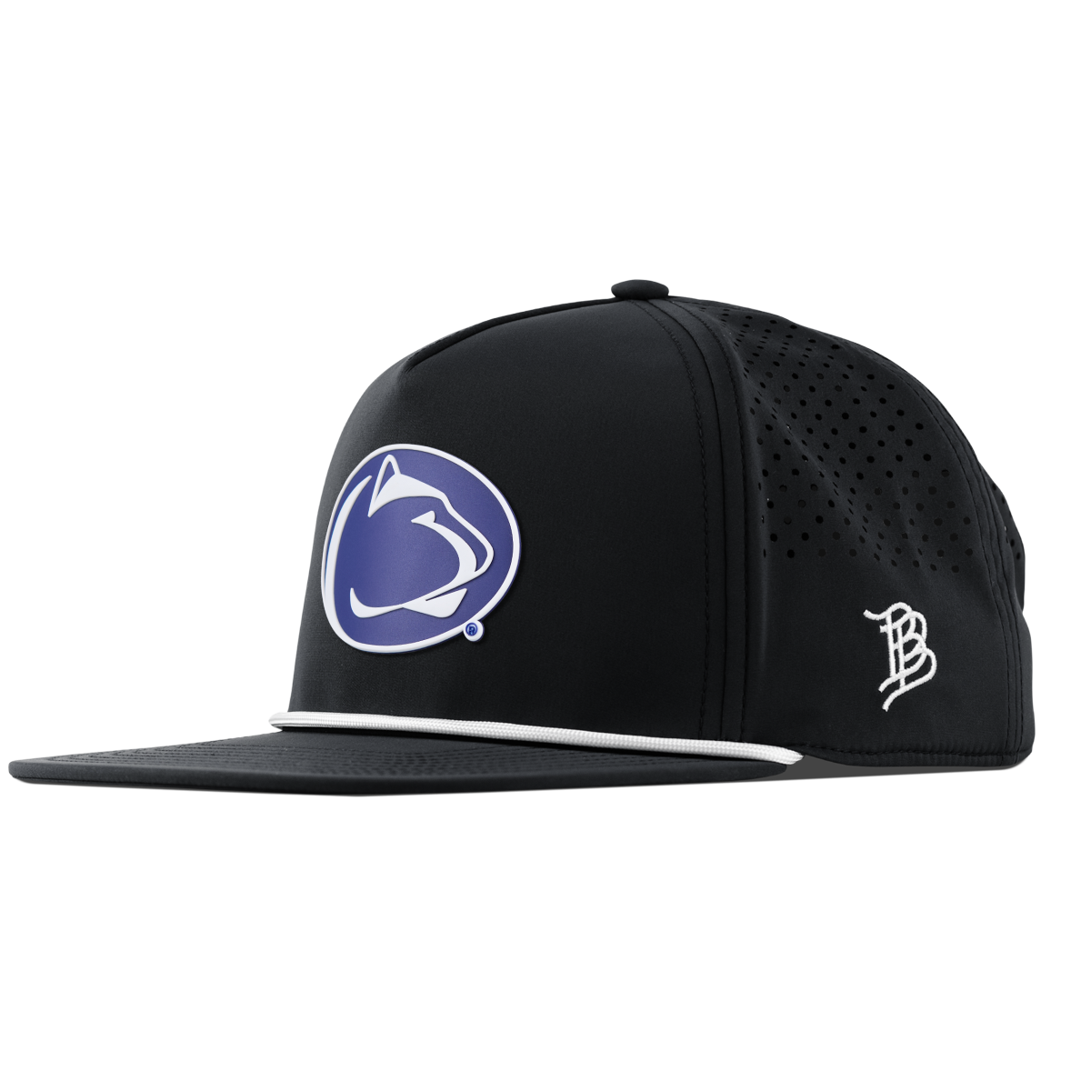 Pennsylvania State University "Penn State Team Logo" Flat 5 Panel Rope Black
