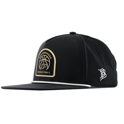 Purdue University "Purdue Basketball" Flat 5 Panel Rope Black
