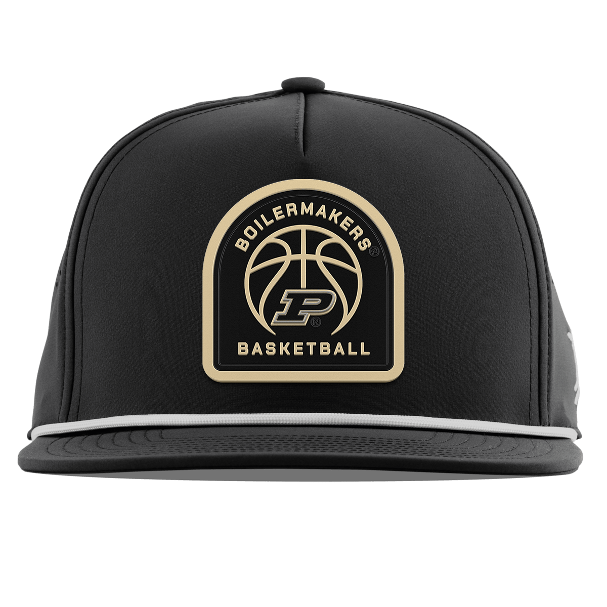 Purdue University "Purdue Basketball" Flat 5 Panel Rope Black
