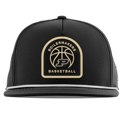 Purdue University "Purdue Basketball" Flat 5 Panel Rope Black