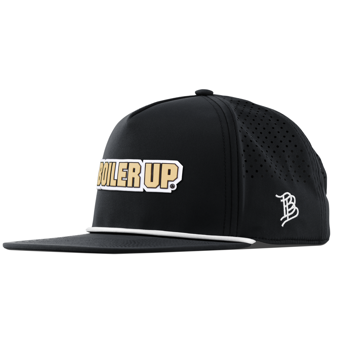 Purdue University "Purdue Boiler Up" Flat 5 Panel Rope Black