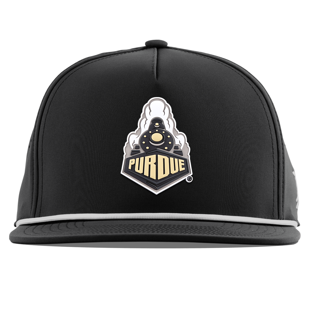 Purdue University "Purdue Team Logo" Flat 5 Panel Rope Black