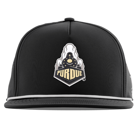 Purdue University "Purdue Team Logo" Flat 5 Panel Rope Black