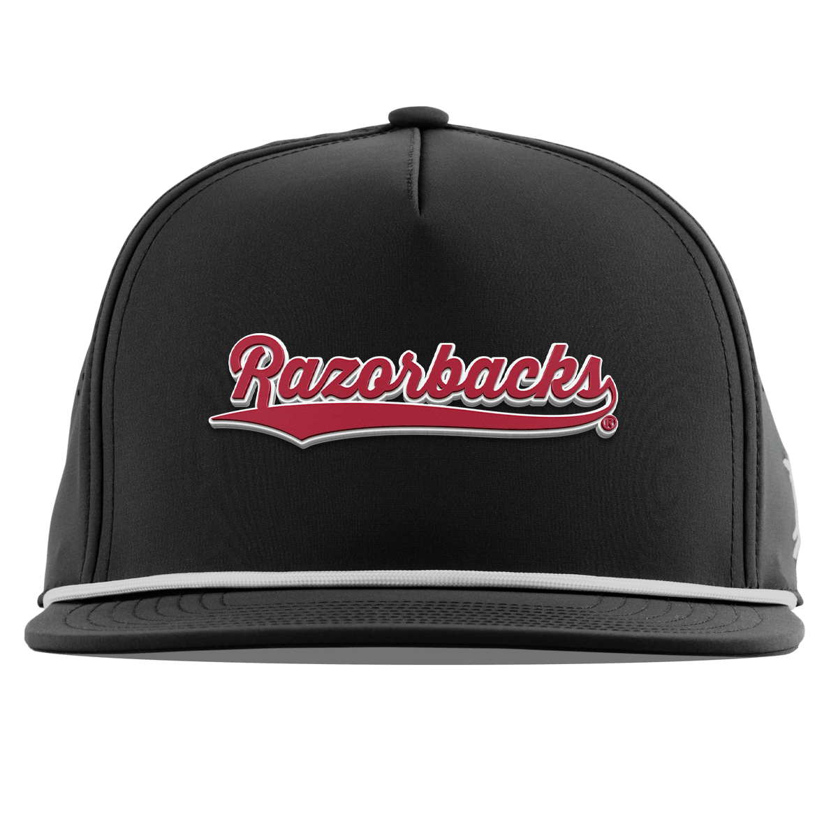 University of Arkansas "Razorback Script" Flat 5 Panel Rope Black