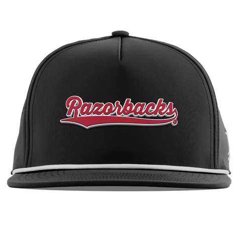 University of Arkansas "Razorback Script" Flat 5 Panel Rope Black