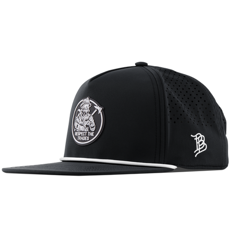 Respect The Trades Firefighter Flat 5 Panel Rope Black