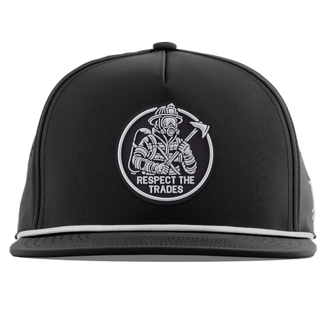 Respect The Trades Firefighter Flat 5 Panel Rope Black