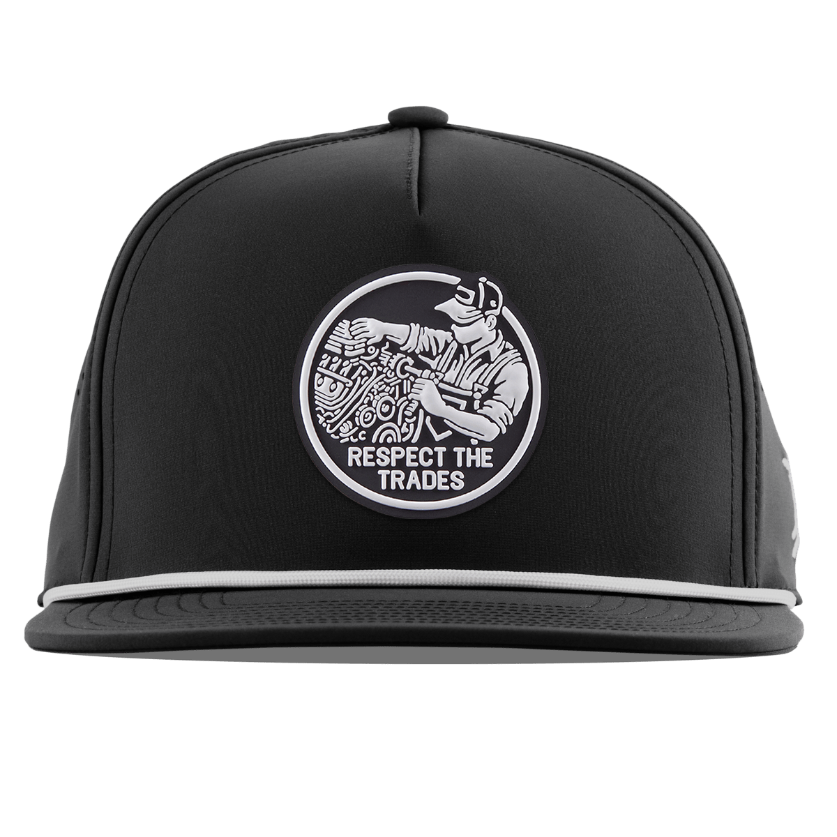 Respect The Trades Mechanic Flat 5 Panel Rope Black